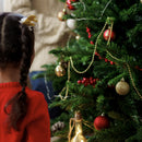 24ft Metallic Bead Chain for Christmas Tree Decoration