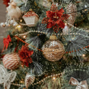 24ft Metallic Bead Chain for Christmas Tree Decoration