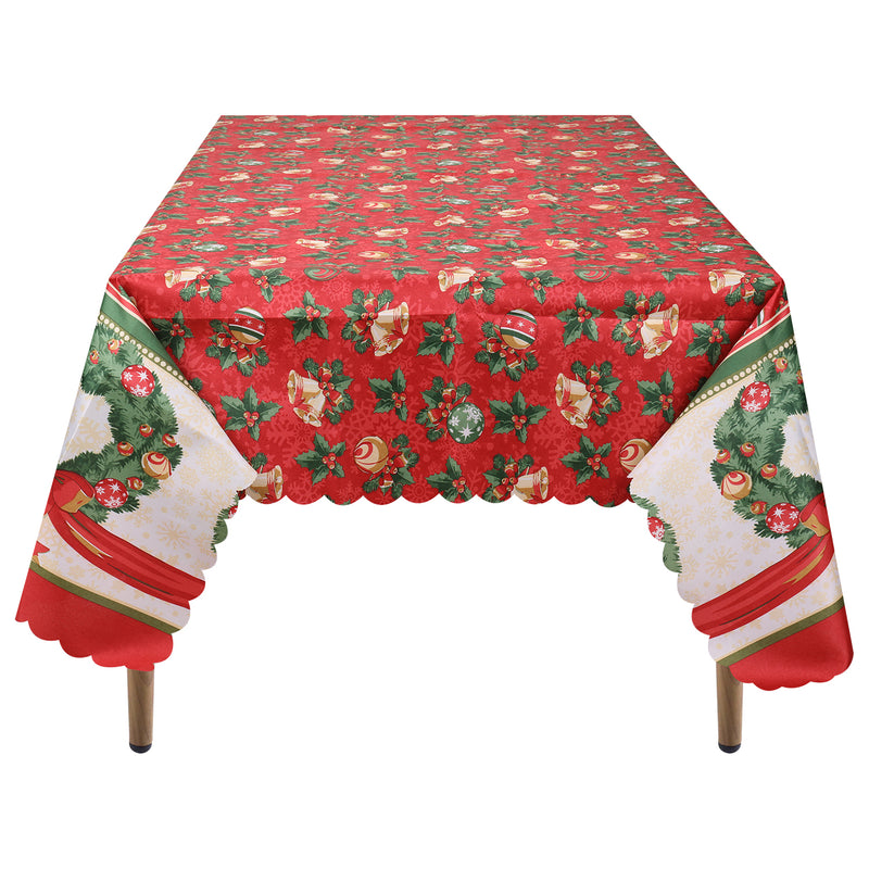 Christmas Rectangular Polyester Tablecloth - 59" x 71"