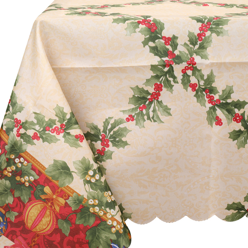 Christmas Rectangular Polyester Tablecloth - 59" x 71"