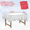 Christmas PVC Tablecloth Rectangular Disposable Table Cover