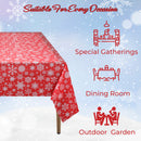 Christmas PVC Tablecloth Rectangular Disposable Table Cover