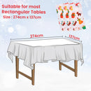 Christmas PVC Tablecloth Rectangular Disposable Table Cover