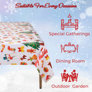 Christmas PVC Tablecloth Rectangular Disposable Table Cover