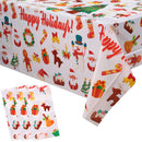 Christmas PVC Tablecloth Rectangular Disposable Table Cover