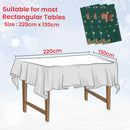 Christmas PVC Tablecloth Rectangular Disposable Table Cover