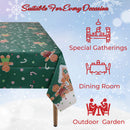 Christmas PVC Tablecloth Rectangular Disposable Table Cover