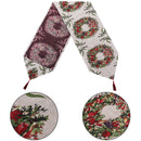 Christmas Table Runner Table Flag Cloth Cover, Xmas Dining Party Decor, 1pc
