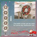 Christmas Table Runner Table Flag Cloth Cover, Xmas Dining Party Decor, 1pc