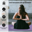 Non-Slip Yoga Mat, NBR Rubber Exercise Mat for Pilates, Yoga and Gymnastics - 183 x 61 x 1cm