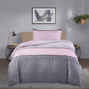 Printed Duvet Cover with Zipper Closure & Matching Pillow Covers - Single/Double/King