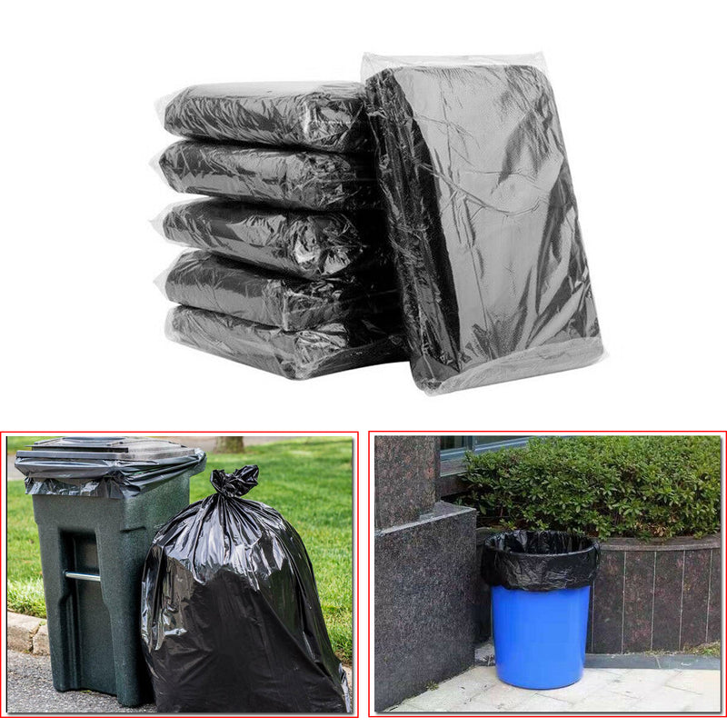 Large Waste Bin Bags Heavy Duty Polythene Refuse Sacks Extra
