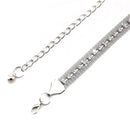 44" Gold Waist Chain Belt with 1 Row Rhinestone Diamond for Women Fashion Accessory 