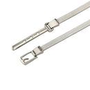 Women's Stretchable waist Belt with Buckle for Fashion Accessory - Gold, Silver