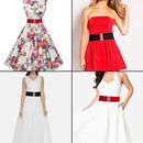 Women's Elasticated Corset Belt with Three Silver Hook Fastening Buckles - 3" Wide Fully Adjustable and Stretchable - Suitable for Formal Attires or Casual Wear