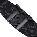 Black Lace Design Corset Style Waist Belt for Women Fashion Accessory
