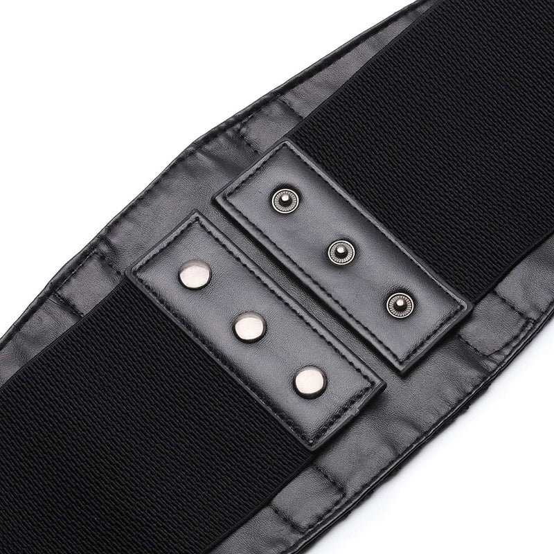Black Lace Design Corset Style Waist Belt for Women Fashion Accessory