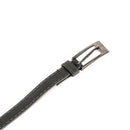 Women's Grey Thin PU Leather Waist Belt for Jeans, Shorts, Dresses