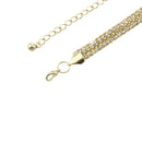 44" 2 Row Diamante with Intertwined Design Waist Chain Belts For Women Fashion Accessory