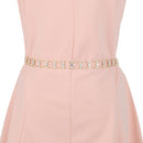 46" Long 3 Row Diamante Rhinestone Waist Chain Belts for Women Fashion Accessory - Silver, Gold