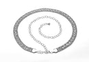 48" Long Rhinestone Diamante Chain Waist Belts for Women Fashion  Accessory - Gold, Silver