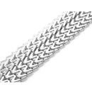 48" Ladies 'W' Shape Design Chain Waist Belt, Women Fashion Accessory - Silver, Gold