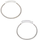 42" Long 4 Row Sliver, AB Diamante Rhinestone Studded Waist Chain Belts for Women Dresses, Women Fashion Accessory