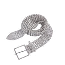Women's Silver 8 Row Rhinestone Diamante Waist Belt for Fashion Accessory
