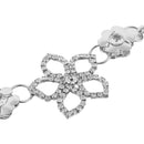 40" Center Flower Motif Diamante Rhinestone Waist Chain Belts for Women Fashion Accessory - Gold, Silver