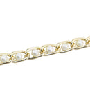 44" Round Pearl Chain Waist Belt, Women Fashion Accessory - Gold, Silver