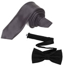 Satin Polyester Men's Braces, Bowtie, Necktie & Handkerchief Set for Casual Formal Wear, Weddings, Prom, Celebration, Parties, Gatherings, Events