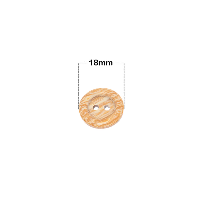 Round Plastic 2 Hole Buttons, Sewing Button For Knitting, Clothes
