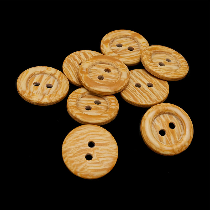 Round Plastic 2 Hole Buttons, Sewing Button For Knitting, Clothes