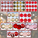 Christmas Baubles Xmas Tree Decoration Ball Ornaments with Strings