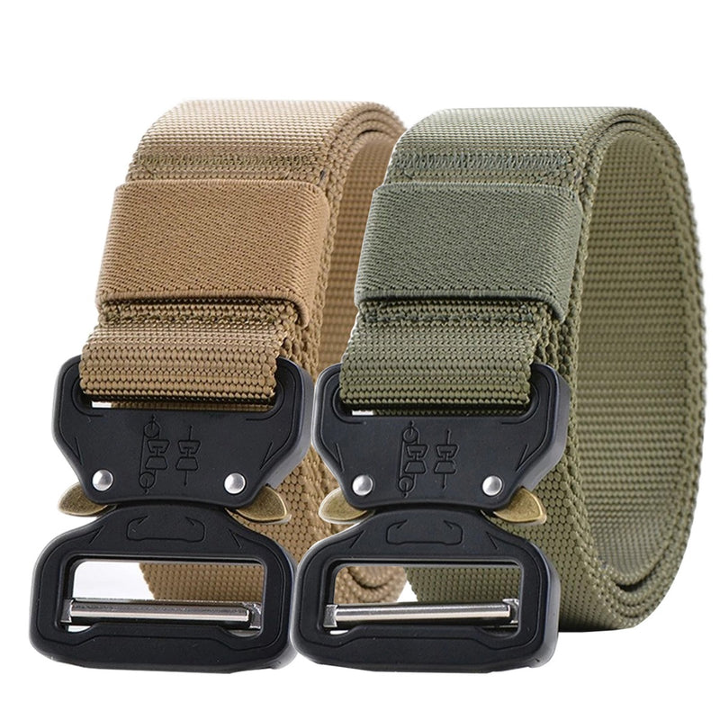 Tactical Belt Adjustable Military Style Webbing Belt With Side Release Buckle 125cm x 3.8cm
