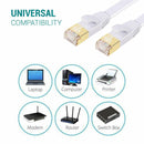 CAT 7 Ethernet Cable RJ45 LAN Network Flat Patch Cord 10Gbps for Laptop, Switch, Play Station, Modem - 1 metre