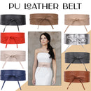 Obi Soft PU Leather Belt Wraparound Cinch Band Corset Fashion For Valentine Gift