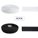 YKK Sew-On Hook Only Fastener Woven Nylon Black White Tape For DIY Craft