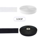 YKK Sew-On Loop Only Fastener Woven Nylon Black White Tape