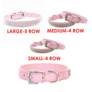 Pet Collars for Dogs or Cats, Rhinestone Diamante Neck Accessory for Proper Gripping