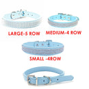 Pet Collars for Dogs or Cats, Rhinestone Diamante Neck Accessory for Proper Gripping