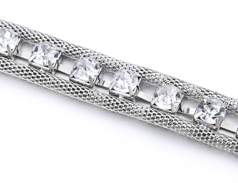 48" Long Rhinestone Diamante Chain Waist Belts for Women Fashion  Accessory - Gold, Silver