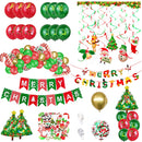 Christmas Banner Balloon Garland Kit, Xmas Party Decoration Set