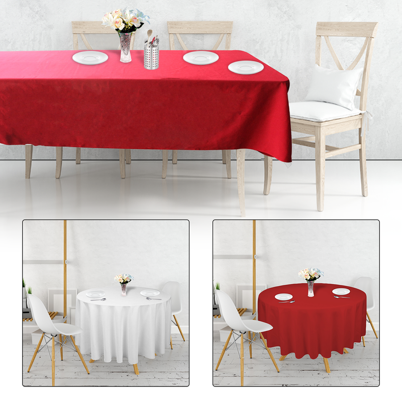 Spun Polyester Tablecloth, Premium Linen Table Cover