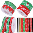 Assorted Grosgrain Christmas Ribbon for Gift Wrapping