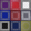 Cotton Bandanas Paisley Pattern Cowboy Bandana For Headband Scarf, Head Wrap, Wristband, Headwear, Raves, Riding, Outdoors, Parties, Pack of 2