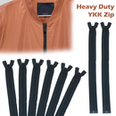 YKK Open End Nylon Black Zipper Medium Weight For Jackets, Cardigans Bag