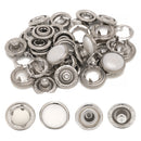 12mm PRYM Pearl Snap Poppers Brass Prong Ring Press Fasteners For Kidswear