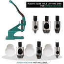 Plastic Base Hole Cutter Punch Tool Die For Universal Green Hand Machine Leather Craft