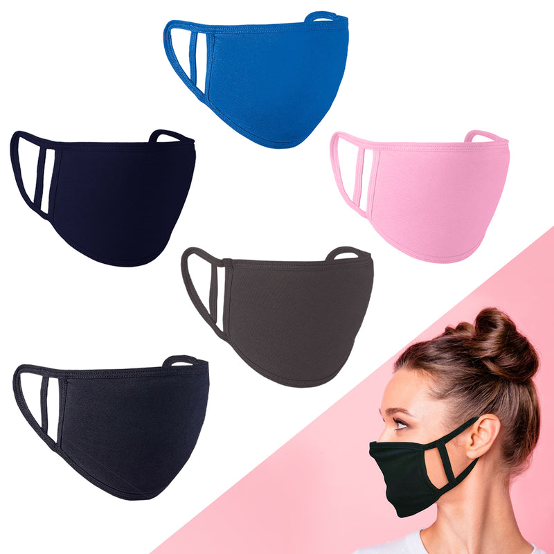 Face Mask Unisex Washable Reusable Face Covering Mouth Nose Protection Cotton
